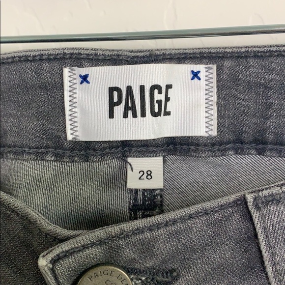 Paige jeans grey wash size 28 straight leg (cc) - Picture 3 of 5